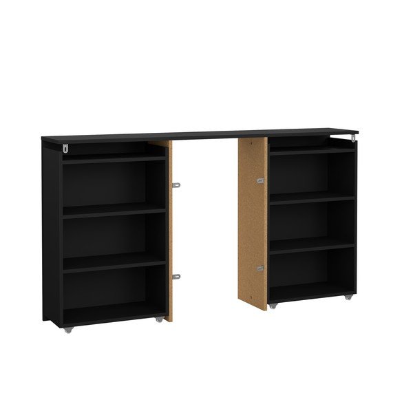 Czarny zagłówek 145x80 cm Naia – Tvilum