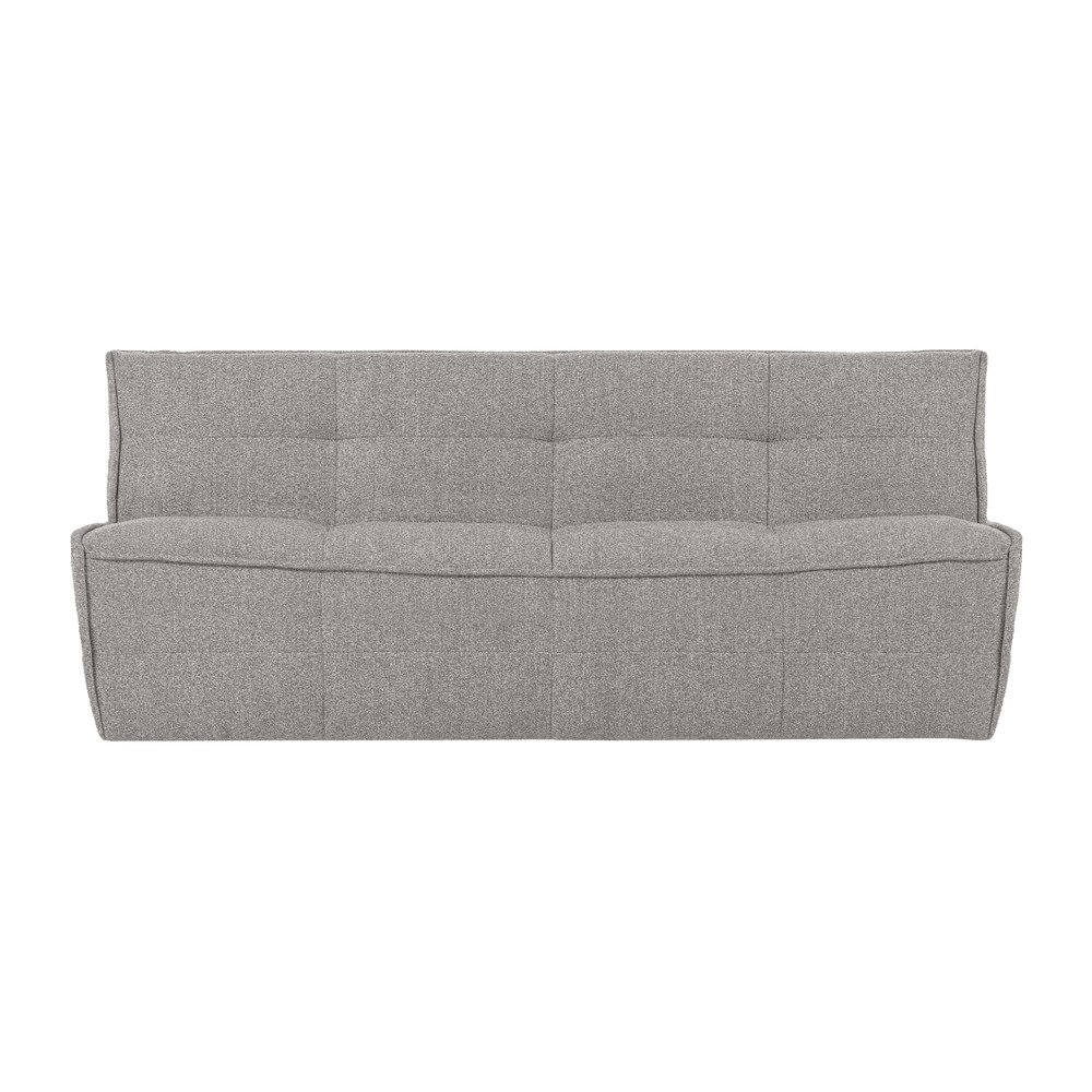 Jasnoszara sofa z materiału bouclé 204 cm Cluster – vtwonen
