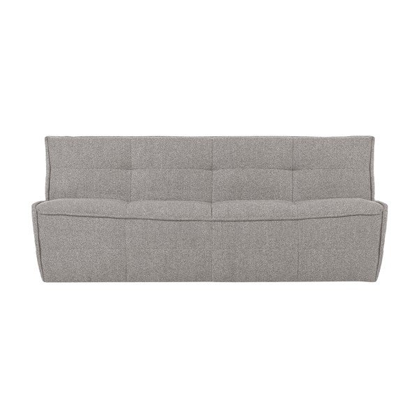 Jasnoszara sofa z materiału bouclé 204 cm Cluster – vtwonen