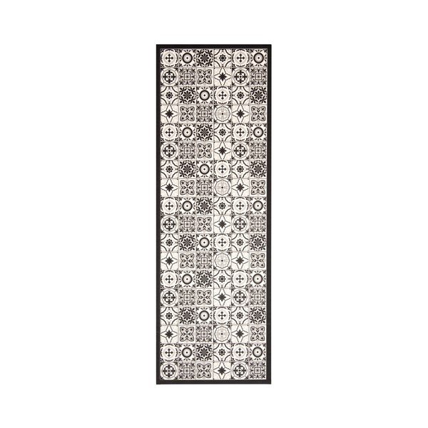 Czarno-biały chodnik winylowy Zala Living Kaja, 47x140 cm-image-4