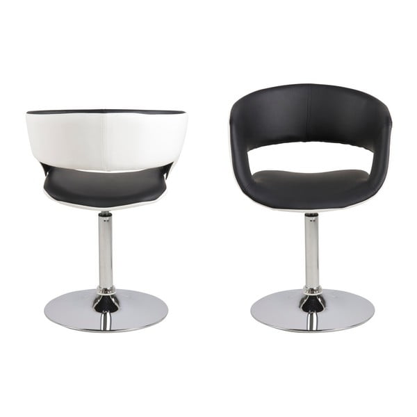 Czarno-białe krzesło Actona Grace-image-2