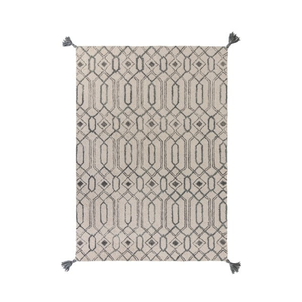 Szary wełniany dywan Flair Rugs Pietro, 160x230 cm