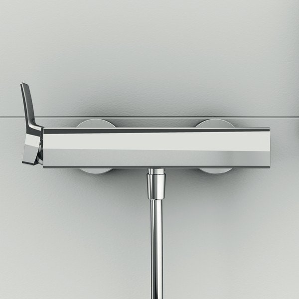 Prysznicowa bateria ścienna w kolorze srebra z połyskiem Conca – Ideal Standard-image-2