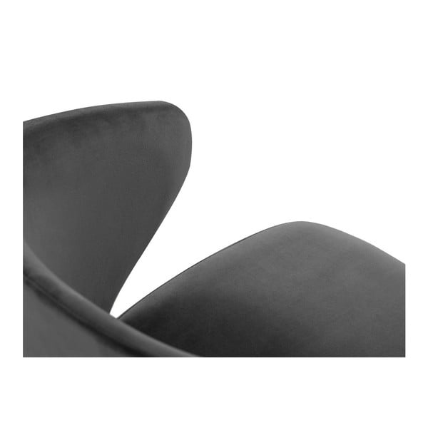 Ciemnoszary tapicerowany fotel jadalniany z podłokietnikami Nemesis – Windsor & Co Sofas-image-3