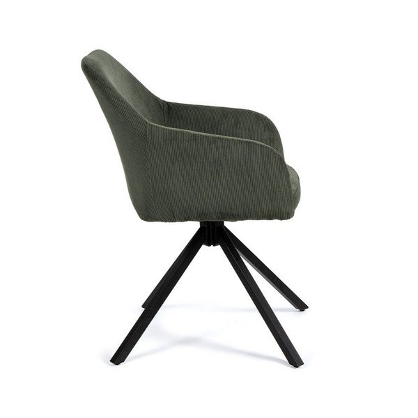 Zielony tapicerowany fotel jadalniany Lunio – Bonami Essentials-image-3