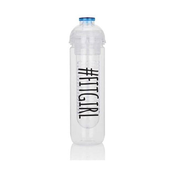 Butelka z napisem motywującym z sitkiem na owoce XD Design Fit, 500 ml