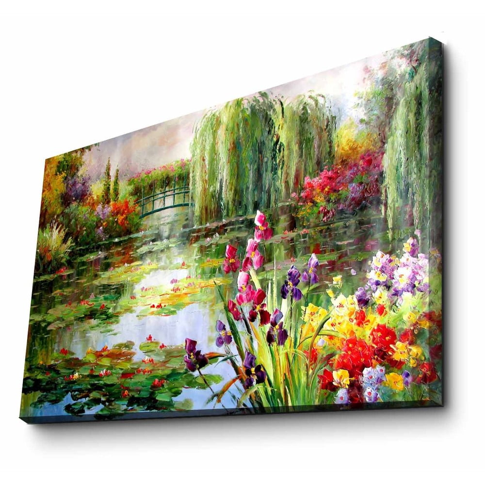 Obraz na płótnie Impressionist Garden, 70x45 cm