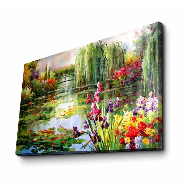 Obraz na płótnie Impressionist Garden, 70x45 cm-image-2