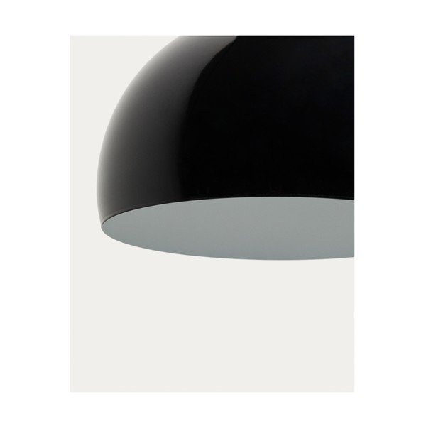 Czarna lampa stojąca z metalowym kloszem (wysokość 160 cm) Madali – Kave Home-image-2