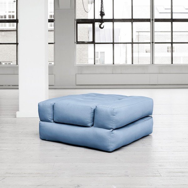 Fotel rozkładany Karup Cube Celeste-image-3