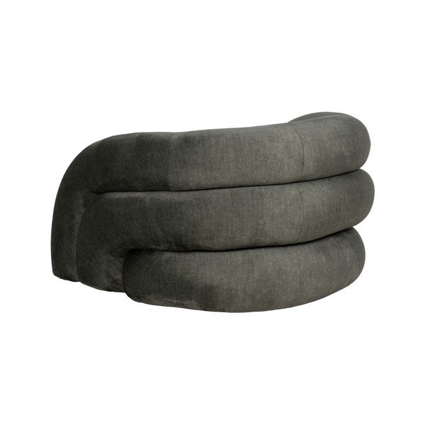 Ciemnozielony aksamitny fotel Archie – Ixia-image-3