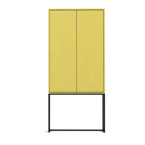 Żółta szafka 75x164,5 cm Lennon – Really Nice Things