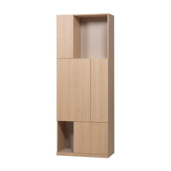 Szafka modułowa w naturalnym kolorze 80x215 cm Build – WOOOD