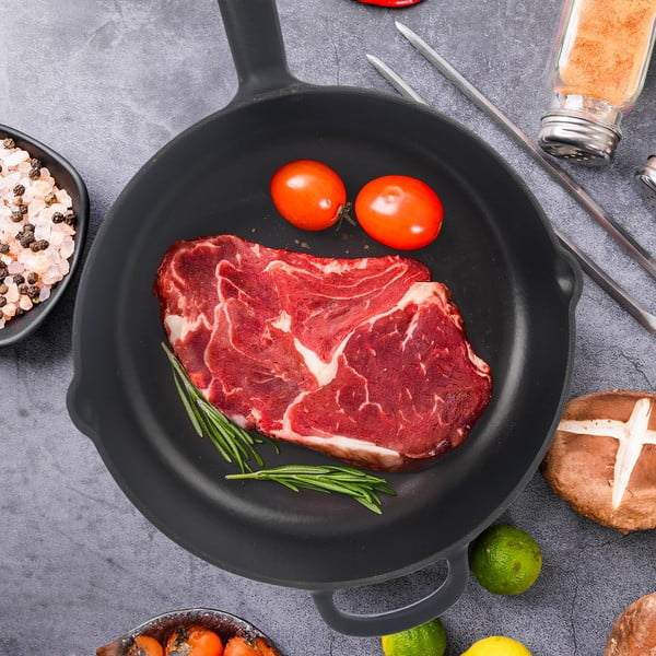 Patelnia żeliwna ø 24 cm LITINA SMALT – Orion-image-1