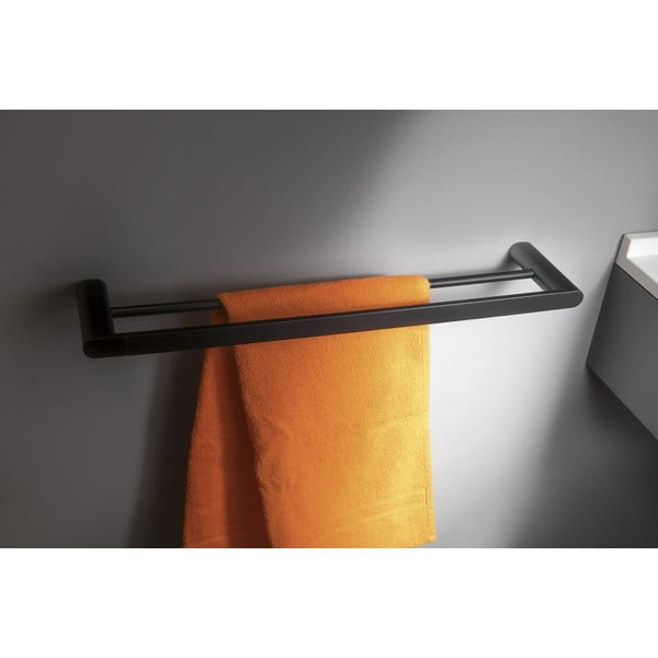 Biały wieszak ścienny na ręczniki z mosiądzu Flori – Sapho-image-1