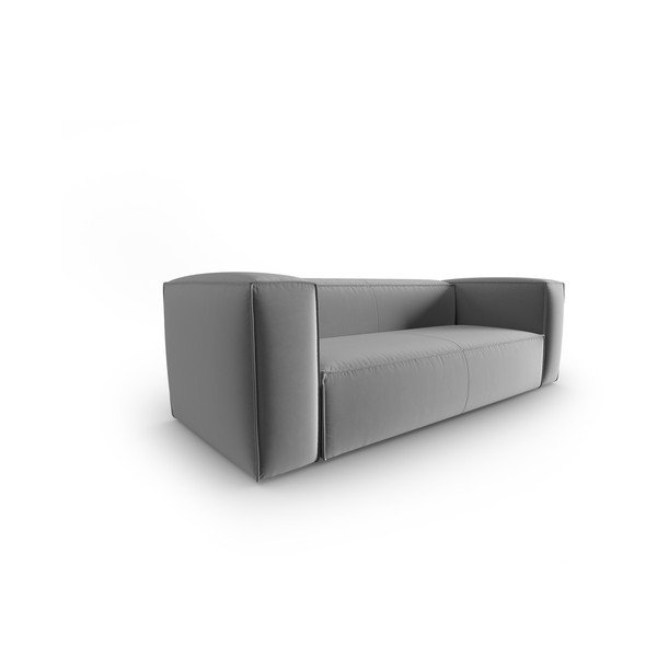 Szara aksamitna sofa 200 cm Mackay – Cosmopolitan Design-image-2