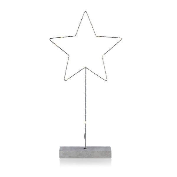 Świecąca dekoracja stojąca LED Markslöjd Malin Star, wys. 51 cm