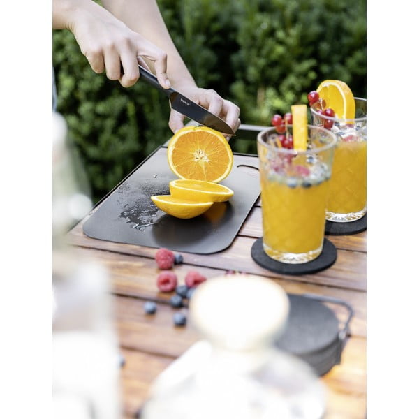 Czarne podkładki ze stojakiem zestaw 8 szt. – Wenko-image-1