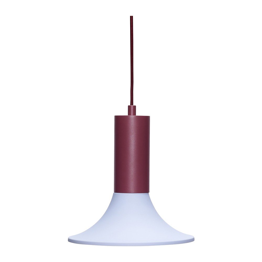Bordowa/jasnoniebieska metalowa lampa wisząca ze ściemniaczem ø 25 cm Luminary – Hübsch
