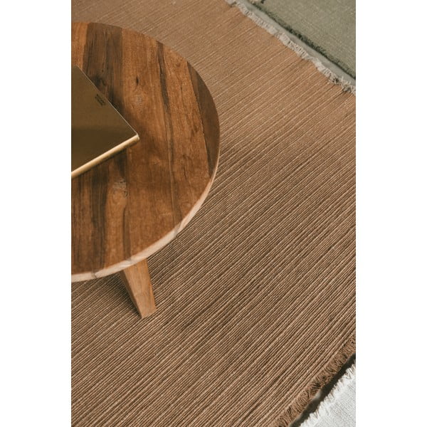 Bawełniany dywan tkany ręcznie w kolorze ochry 170x240 cm Handloom – Lorena Canals-image-4