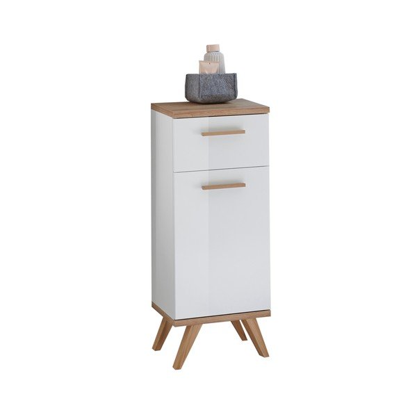 Biała niska szafka łazienkowa 36x90 cm Set 923 – Pelipal-image-2