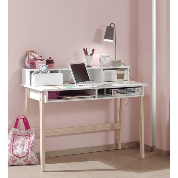 Białe biurko dla dzieci Vipack Kiddy-image-1
