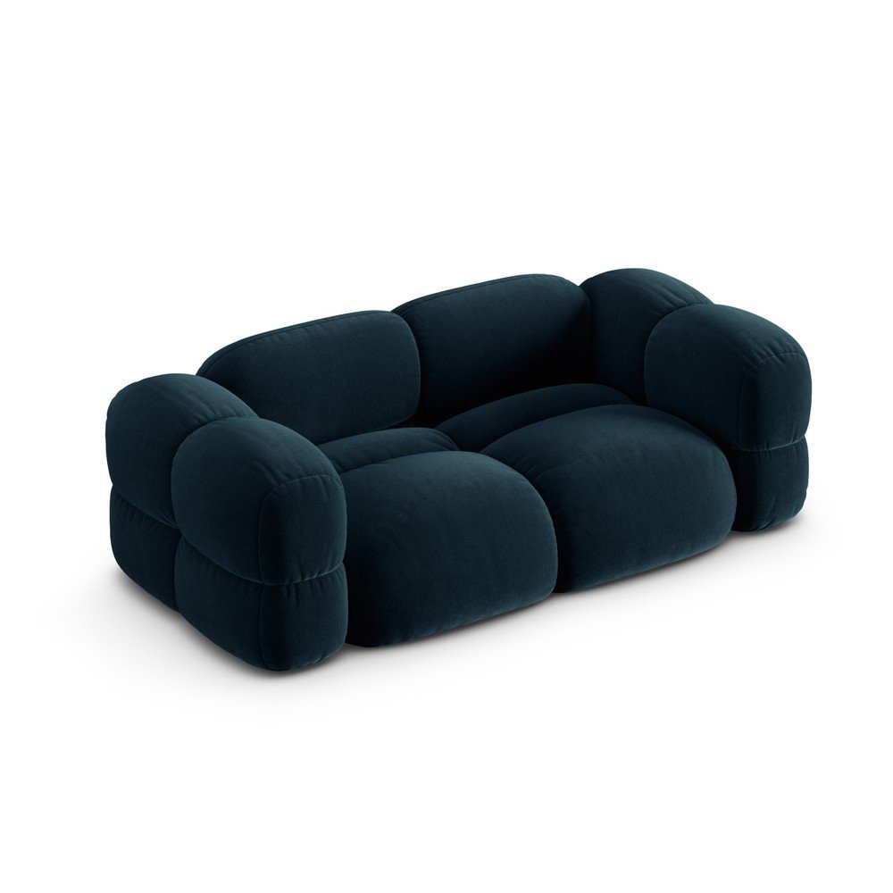 Ciemnoniebieska aksamitna sofa 210 cm Loretto – Cosmopolitan Design (zdjęcie 2)