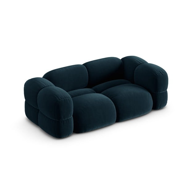 Ciemnoniebieska aksamitna sofa 210 cm Loretto – Cosmopolitan Design-image-2