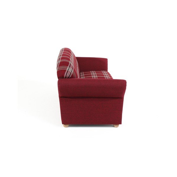 Czerwona sofa w kratkę Max Winzer Corona, 202 cm-image-2
