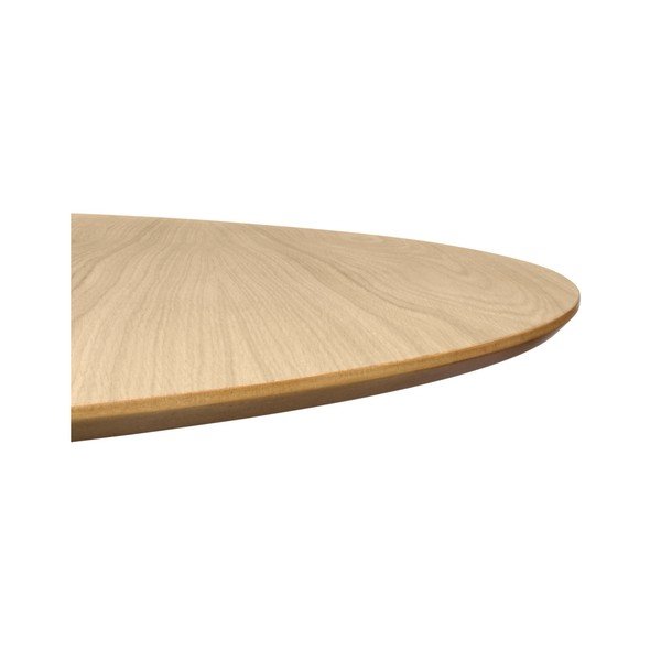 Stół w kolorze dębu z czarnymi nogami Symbiosis Row, ⌀ 150 cm-image-1