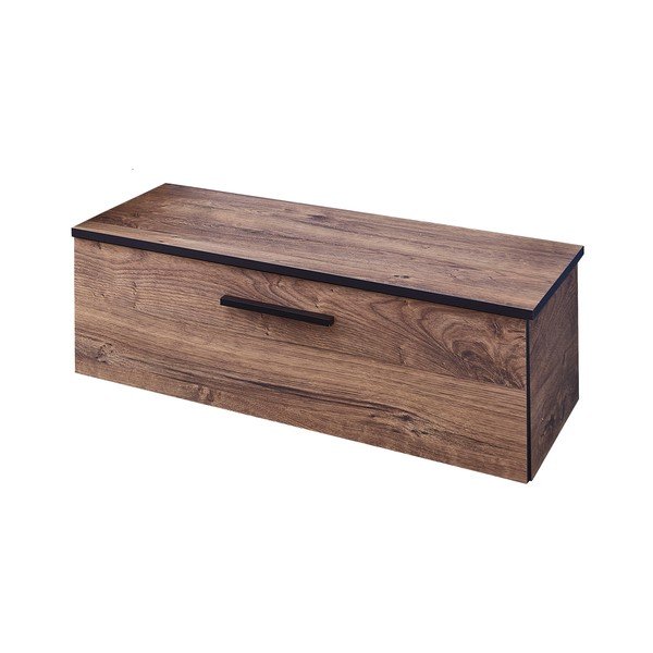 Brązowa szafka wisząca pod umywalkę w dekorze dębu 71x27,5 cm Set 374 – Pelipal-image-2