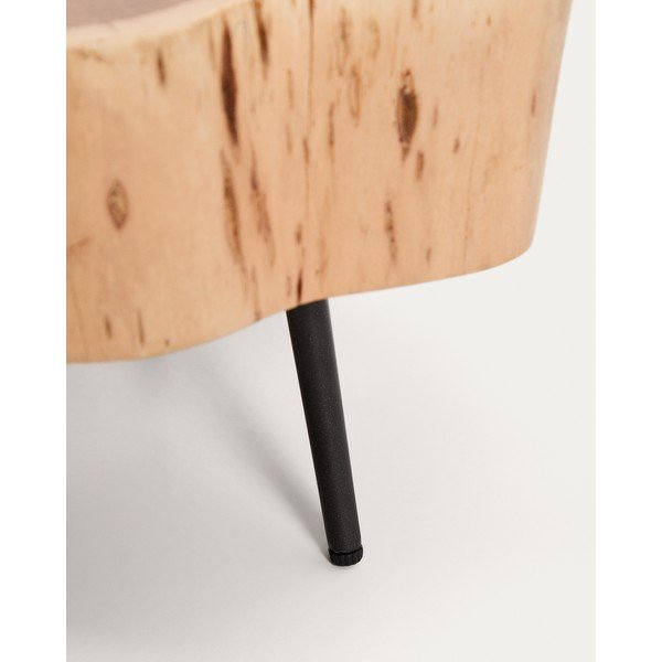 Okrągły stolik z blatem z drewna akacjowego w naturalnym kolorze 49x47 cm Tanive – Kave Home-image-3