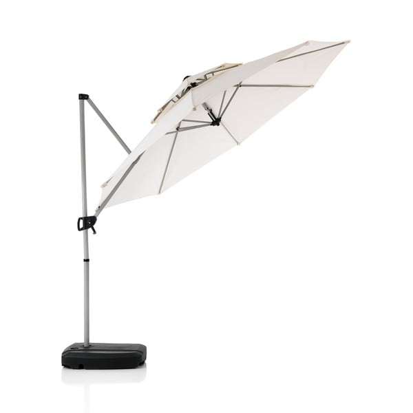 Biały parasol ogrodowy ø 350 cm Numana – Tomasucci