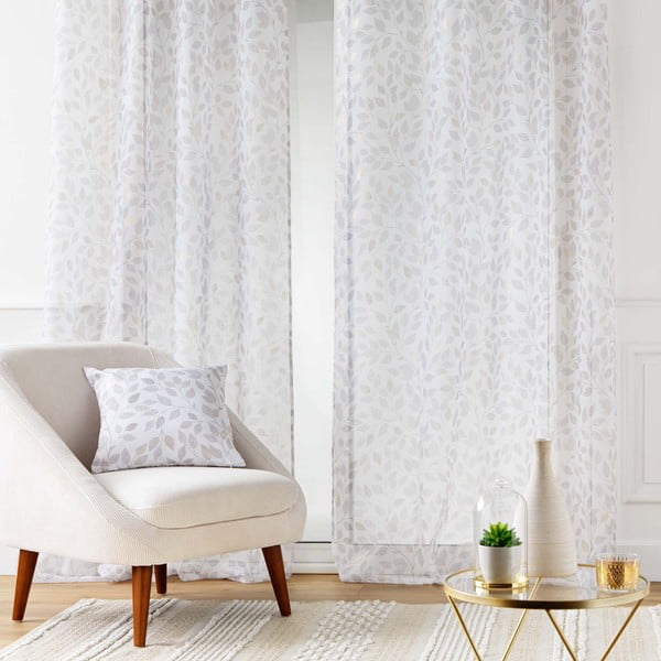 Biała firanka z woalu 140x240 cm Duchesse – douceur d'intérieur-image-3