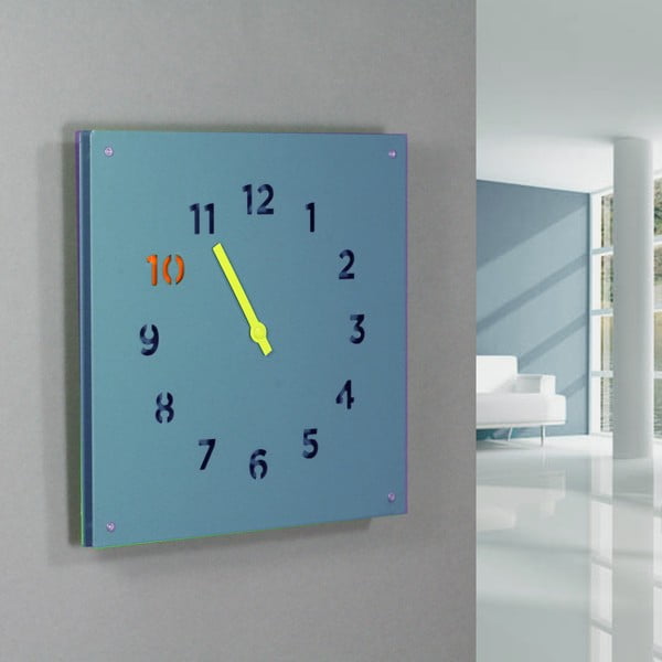 Zegar Wall Clock, niebieski