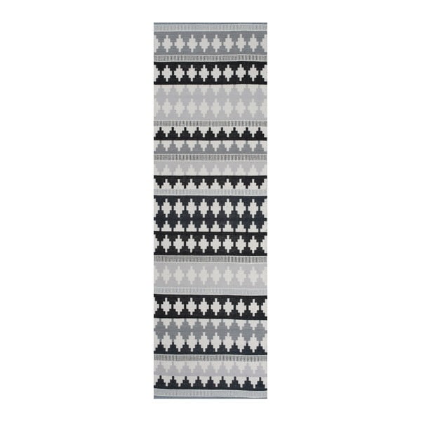 Szary dywan bawełniany Linie Design Nantes, 60x90 cm