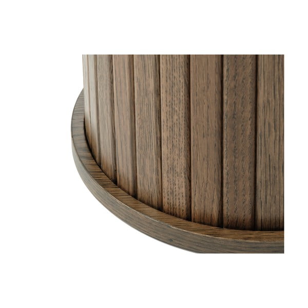 Okrągły stolik w dekorze dębu ø 50 cm Nola – Unique Furniture-image-2