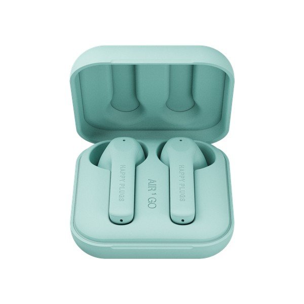 Słuchawki bezprzewodowe w miętowym kolorze Happy Plugs Air 1 Go-image-3