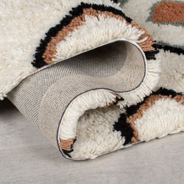 Kremowy wełniany dywan tkany ręcznie 120x170 cm Moroccan Midar – Flair Rugs-image-3