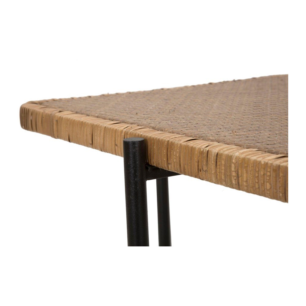 Czarno-naturalny rattanowy stolik 55x75 cm Cebu – Mauro Ferretti (zdjęcie 6)