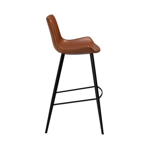 Brązowy hoker z imitacji skóry DAN–FORM Denmark Hype, wys. 103 cm-image-3