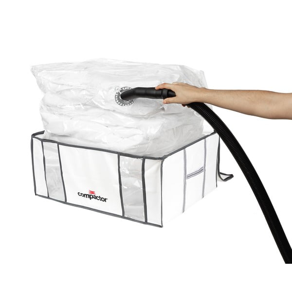 Tekstylny pojemnik do przechowywania ubrań próżniowy/usztywniany 65x45x26,5 cm Life – Compactor