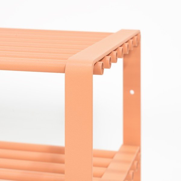 Łososiowa stalowa szafka na buty 100x48,5x29 cm Rex – Spinder Design-image-3