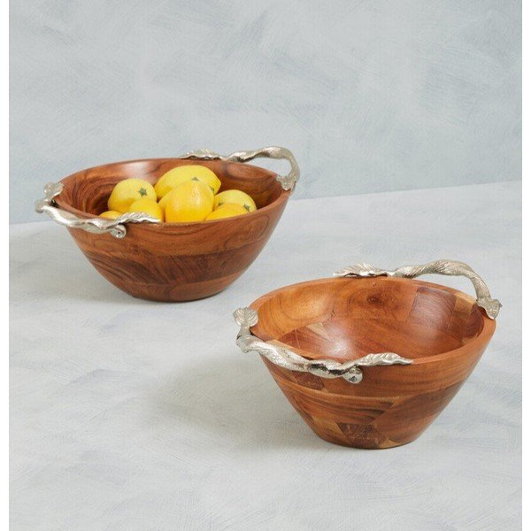 Drewniana misa w naturalnym kolorze Vine – Premier Housewares-image-1