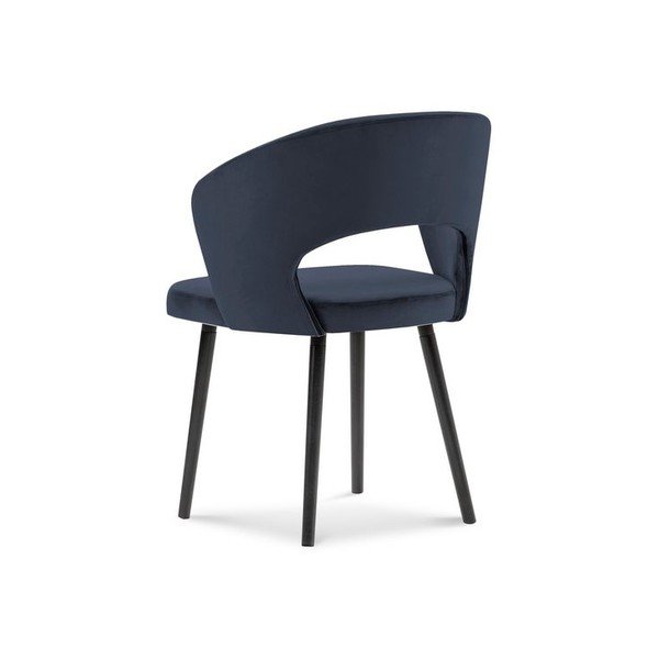 Ciemnoniebieskie krzesło z aksamitnym obiciem Windsor & Co Sofas Elpis-image-2