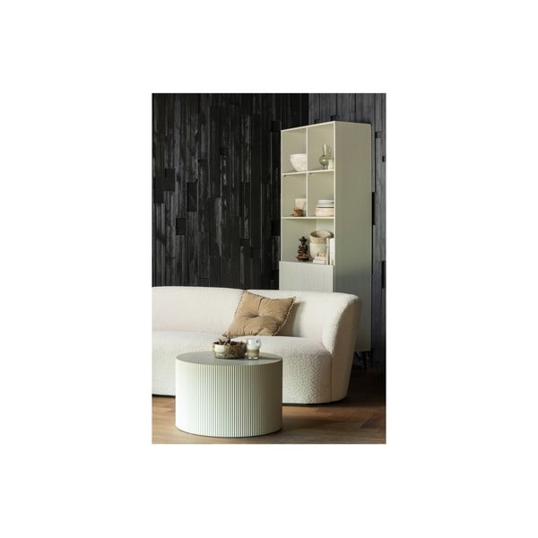 Kremowy regał z litego drewna sosnowego 90x200 cm Miller – WOOOD-image-4