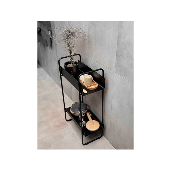 Czarna metalowa konsola 24x48 cm A-Console – Zone-image-2