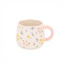 Kremowy kamionkowy kubek 375 ml Ditsy – Sass & Belle