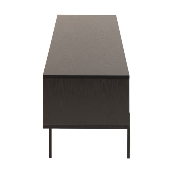 Czarna szafka pod TV w dekorze jesionu 180x44,5 cm Angus – Actona-image-4