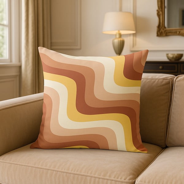 Poszewka na poduszkę 43x43 cm Creamy Strawberry Swirl – Mila Home-image-3